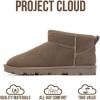 imageProject Cloud Genuine Leather Ankle Boots for Women  Water Resistant Womens Boots with Memory Foam Insole  Comfortable Fall Shoes for Women 2025 HikeyMushroom Suede