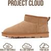 imageProject Cloud Genuine Leather Ankle Boots for Women  Water Resistant Womens Boots with Memory Foam Insole  Comfortable Fall Shoes for Women 2025 HikeyChestnut Suede