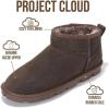 imageProject Cloud Genuine Leather Ankle Boots for Women  Water Resistant Womens Boots with Memory Foam Insole  Comfortable Fall Shoes for Women 2025 HikeyChocolate Brown Suede