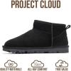 imageProject Cloud Genuine Leather Ankle Boots for Women  Water Resistant Womens Boots with Memory Foam Insole  Comfortable Fall Shoes for Women 2025 HikeyBlack Suede