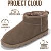 imageProject Cloud Genuine Leather Ankle Boots for Women  Water Resistant Womens Boots with Memory Foam Insole  Comfortable Fall Shoes for Women 2025 HikeyMushroom Suede
