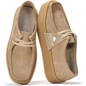 imageProject Cloud Genuine Leather Womens Shoes  NonSlip Platform Loafers for Women with Memory Foam Insole  Stylish Oxford Fall Shoes for Women 2025 WALLYCHUNKYWheat Suede