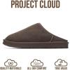 imageProject Cloud Mens Slippers Genuine Leather and Genuine Shearling Lining  House Slippers for Men with Memory Foam Insole  Lightweight ampamp Non Slip Mens House Shoes ChillChoco Brown Suede