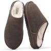 imageProject Cloud Mens Slippers Genuine Leather and Genuine Shearling Lining  House Slippers for Men with Memory Foam Insole  Lightweight ampamp Non Slip Mens House Shoes ChillChoco Brown Suede