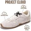 imageProject Cloud Leather Barefoot Shoes Women  Memory Foam LaceUp Womens Sneakers  Lightweight ampamp Non Slip Womens Shoes Casual  AllDay Womens Fashion Sneakers for 2025 RomaWhite Suede