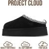 imageProject Cloud 100 Genuine Leather Platform Slippers for Women  Soft Memory Foam Womens Slippers ampamp Supportive Clogs for Women 2025  Cozy Stylish Everyday Footwear SayreBlack