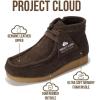 imageProject Cloud Kids Chukka Boots Genuine Leather Ankle Boots for Boys ampamp Girls  NonSlip Fall Shoes Girls Boots for Kids with Memory Foam Insole ampamp Gum Rubber Sole Girls Shoes LILWALLYBOOTDark Choco Brown Suede