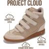 imageProject Cloud Wedge Sneakers for Women  Memory Foam Insole Womens Sneakers  Lightweight ampamp Non Hi Top Womens Shoes  Stylish Fall Shoes for Women 2025 MarantTaupe