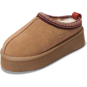 imageProject Cloud 100 Genuine Leather Platform Slippers for Women  Soft Memory Foam Womens Slippers ampamp Supportive Clogs for Women 2025  Cozy Stylish Everyday Footwear SayreTan