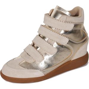 imageProject Cloud Wedge Sneakers for Women  Memory Foam Insole Womens Sneakers  Lightweight ampamp Non Hi Top Womens Shoes  Stylish Fall Shoes for Women 2025 MarantGold