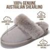 imageProject Cloud Genuine Leather Slippers for Women Footwear with Genuine Fur Lining Womens Clogs ampamp Mule  NonSlip IndoorOutdoor Scuff Womens Slippers with Memory Foam Insole HenkaGrey