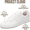 imageProject Cloud Genuine Leather Sneakers for Women  Womens Sneakers with Memory Foam Insole  Lightweight ampamp Non Slip Womens Shoes  Stylish Fall Shoes for Women 2025 LynnWhite Leather