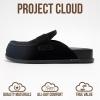 image:imageProject Cloud Genuine Leather Womens Clog  Memory Foam Arch Support NonSlip Sole Mules ampamp Clogs for Women Footwear  Platform Winter Shoes FoamyBlack Suede