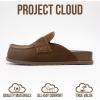 imageProject Cloud Genuine Leather Womens Clog  Memory Foam Arch Support NonSlip Sole Mules ampamp Clogs for Women Footwear  Platform Winter Shoes FoamyChocolate Suede