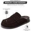 image:imageProject Cloud Genuine Leather Womens Clog  Memory Foam Arch Support NonSlip Sole Mules ampamp Clogs for Women Footwear  Platform Winter Shoes FoamyMaple Suede