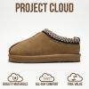 imageProject Cloud Genuine Leather ampamp Australian Shearling Slippers for Kids  Memory Foam Fuzzy ampamp NonSlip Fluffy Slippers Girls Footwear ampamp Boys Footwear Kids Unisex Shoe Dream WarmChestnut