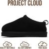 imageProject Cloud Genuine Leather ampamp Australian Shearling Slippers for Kids  Memory Foam Fuzzy ampamp NonSlip Fluffy Slippers Girls Footwear ampamp Boys Footwear Kids Unisex Shoe Dream WarmBlack