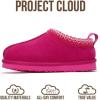 imageProject Cloud Genuine Leather ampamp Australian Shearling Slippers for Kids  Memory Foam Fuzzy ampamp NonSlip Fluffy Slippers Girls Footwear ampamp Boys Footwear Kids Unisex Shoe Dream WarmFuchsia Suede