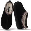 imageProject Cloud Genuine Leather Womens Slippers with Genuine Australian Shearling Fur Lining Slippers for Women  NonSlip EVA with Memory Foam Fuzzy Slippers Women Footwear NeritaBlack