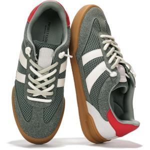 imageProject Cloud Genuine Leather Casual Sneakers for Women  Memory Foam Insoles LaceUp Womens Shoes ampamp Lightweight Womens Fashion Sneakers  NonSlip Shoes for Women Footwear VerdictOlive