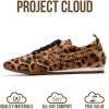 image:imageProject Cloud Leather Barefoot Shoes Women  Memory Foam LaceUp Womens Sneakers  Lightweight ampamp Non Slip Womens Shoes Casual  AllDay Womens Fashion Sneakers for 2025 MonicaLeopard