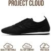 imageProject Cloud Leather Barefoot Shoes Women  Memory Foam LaceUp Womens Sneakers  Lightweight ampamp Non Slip Womens Shoes Casual  AllDay Womens Fashion Sneakers for 2025 MonicaBlack