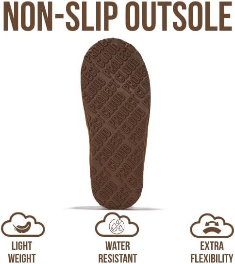 imageProject Cloud 100 Genuine Leather Slippers for Women Footwear with Genuine Fur Lining Womens Clogs ampamp Mule  NonSlip IndoorOutdoor Scuff Womens Slippers with Memory Foam Insole HenkaChestnut