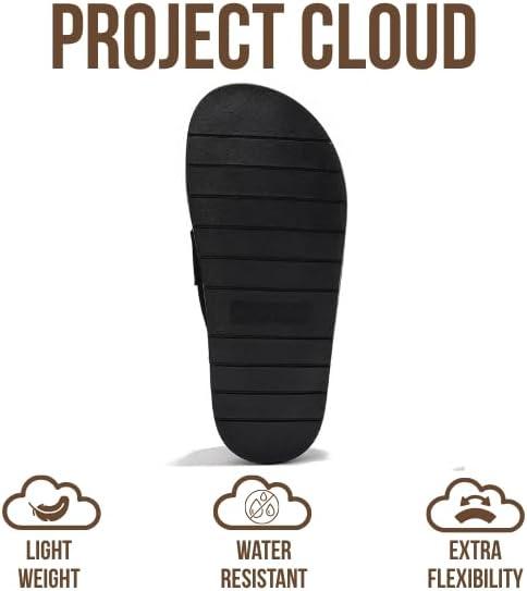 imageProject Cloud 100 Genuine Leather Womens Clog  Memory Foam Arch Support NonSlip Sole Mules ampamp Clogs for Women Footwear  Platform Winter Shoes FoamyBlack Suede