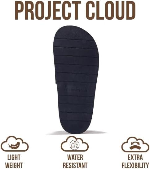 imageProject Cloud 100 Genuine Leather Womens Clog  Memory Foam Arch Support NonSlip Sole Mules ampamp Clogs for Women Footwear  Platform Winter Shoes FoamyMidnight Suede