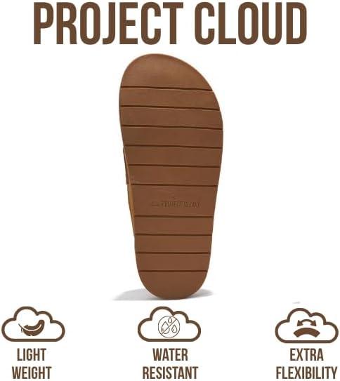 imageProject Cloud 100 Genuine Leather Womens Clog  Memory Foam Arch Support NonSlip Sole Mules ampamp Clogs for Women Footwear  Platform Winter Shoes FoamyChestnut Suede