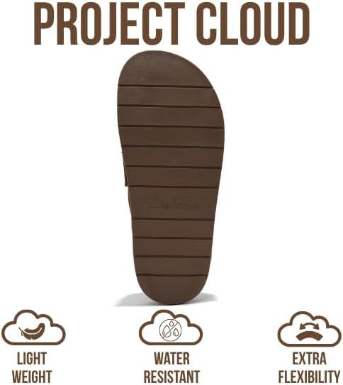 imageProject Cloud 100 Genuine Leather Womens Clog  Memory Foam Arch Support NonSlip Sole Mules ampamp Clogs for Women Footwear  Platform Winter Shoes FoamyChocolate Suede