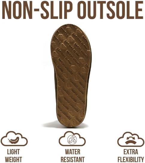 imageProject Cloud 100 Genuine Leather with Australian Shearling Lining Mens Slippers ampamp Memory Foam Insole Outdoor ampamp House Slippers for Men  NonSlip Fuzzy Mens Shoes RelaxationOlive