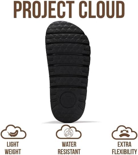 imageProject Cloud Chunky Kids Clogs  100 Genuine Leather Clogs for Kids with Cork Footbed ampamp Arch Support  NonSlip Mules ampamp Sandals for Girls Footwear Little BentonChunkyBlack Mono