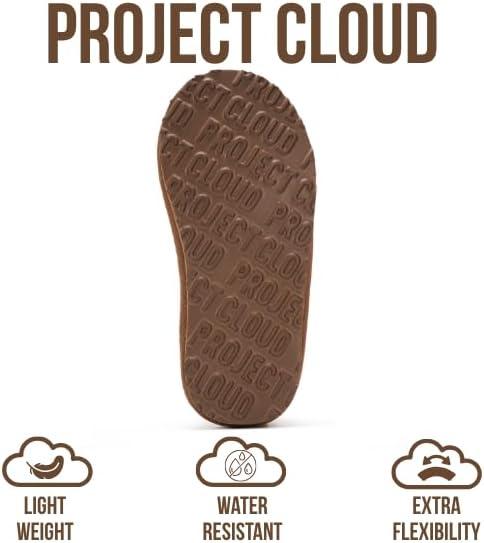 imageProject Cloud Kids Boots 100 Genuine Leather  Water Resistant Toddler Girl Boots with Australian Shearling  Safe Non Slip Kid ampamp Toddler Boots ampamp Comfortable Kids Shoes DreamOnChestnut Suede