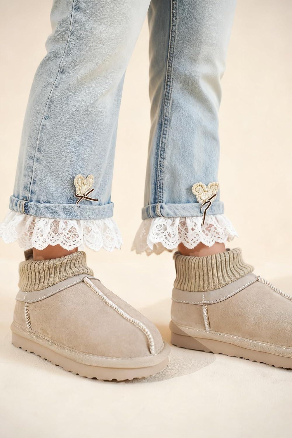 imageProject Cloud Kids Boots 100 Genuine Leather  Water Resistant Toddler Girl Boots with Australian Shearling  Safe Non Slip Kid ampamp Toddler Boots ampamp Comfortable Kids Shoes DreamOnSand Suede