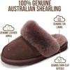 imageProject Cloud 100 Genuine Leather Slippers for Women Footwear with Genuine Fur Lining Womens Clogs ampamp Mule  NonSlip IndoorOutdoor Scuff Womens Slippers with Memory Foam Insole HenkaChocolate Brown