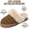 imageProject Cloud 100 Genuine Leather Slippers for Women Footwear with Genuine Fur Lining Womens Clogs ampamp Mule  NonSlip IndoorOutdoor Scuff Womens Slippers with Memory Foam Insole HenkaDark Brown Leopard Suede