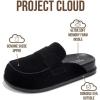 imageProject Cloud 100 Genuine Leather Womens Clog  Memory Foam Arch Support NonSlip Sole Mules ampamp Clogs for Women Footwear  Platform Winter Shoes FoamyBlack Suede