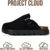 imageProject Cloud Chunky Kids Clogs  100 Genuine Leather Clogs for Kids with Cork Footbed ampamp Arch Support  NonSlip Mules ampamp Sandals for Girls Footwear Little BentonChunkyBlack Mono