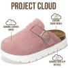 imageProject Cloud Chunky Kids Clogs  100 Genuine Leather Clogs for Kids with Cork Footbed ampamp Arch Support  NonSlip Mules ampamp Sandals for Girls Footwear Little BentonChunkyPink Suede