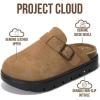 imageProject Cloud Chunky Kids Clogs  100 Genuine Leather Clogs for Kids with Cork Footbed ampamp Arch Support  NonSlip Mules ampamp Sandals for Girls Footwear Little BentonChunkyTan Suede