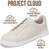 imageProject Cloud Genuine Leather Memory Foam Insole Mens Shoes  Lightweight ampamp Non Slip Shoes for Men Sneakers  Everyday Slip On Mens Sneakers HudsonOffwhite