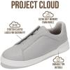 imageProject Cloud Genuine Leather Memory Foam Insole Mens Shoes  Lightweight ampamp Non Slip Shoes for Men Sneakers  Everyday Slip On Mens Sneakers HudsonGrey