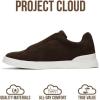 imageProject Cloud Genuine Leather Memory Foam Insole Mens Shoes  Lightweight ampamp Non Slip Shoes for Men Sneakers  Everyday Slip On Mens Sneakers HudsonChocolate Brown Genuine Suede