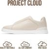imageProject Cloud Genuine Leather Memory Foam Insole Mens Shoes  Lightweight ampamp Non Slip Shoes for Men Sneakers  Everyday Slip On Mens Sneakers HudsonOffwhite