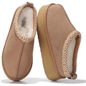 imageProject Cloud 100 Genuine Leather Platform Slippers for Women  Soft Memory Foam Womens Slippers ampamp Supportive Clogs for Women 2025  Cozy Stylish Everyday Footwear SayreWheat