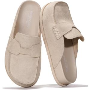 imageProject Cloud 100 Genuine Leather Womens Clog  Memory Foam Arch Support NonSlip Sole Mules ampamp Clogs for Women Footwear  Platform Winter Shoes FoamyBone Suede