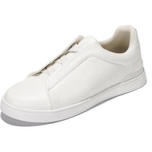 imageProject Cloud Genuine Leather Memory Foam Insole Mens Shoes  Lightweight ampamp Non Slip Shoes for Men Sneakers  Everyday Slip On Mens Sneakers HudsonWhite