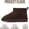 imageProject Cloud 100 Genuine Leather Girls Boots  Water Resistant ampamp Lightweight Ankle Boots with Memory Foam  Cozy ampamp Fur Non Slip Kids Boots for Girls ampamp Boys Perfect for FallChocobrown Suede