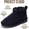 imageProject Cloud 100 Genuine Leather Girls Boots  Water Resistant ampamp Lightweight Ankle Boots with Memory Foam  Cozy ampamp Fur Non Slip Kids Boots for Girls ampamp Boys Perfect for FallNavy Suede